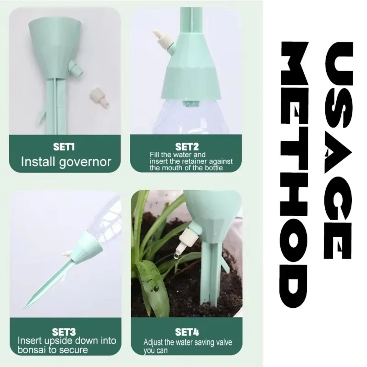 Indoor Outdoors Potted Garden Supplies Plants Irrigation System Adjustable Drip Irrigation System Automatic Self Watering Spikes
