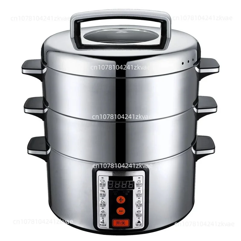 32cm Multi-Layer Stainless Steel Steamer Large Capacity Multifunctional Pot Home Commercial
