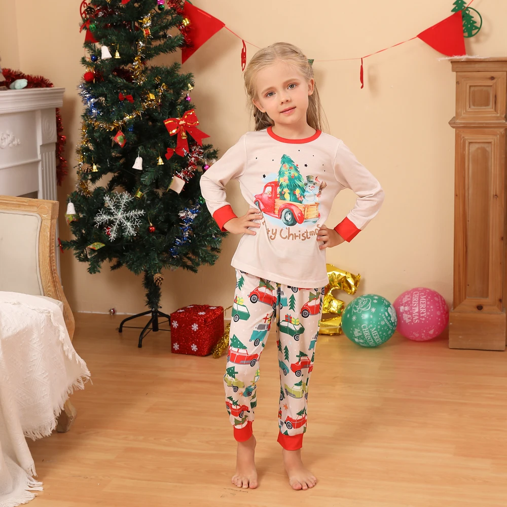 Christmas Family Matching Pajamas Set Family Look Mother kidsr Father Baby Kids Sleepwear Mommy and Me Nightwear Clothes