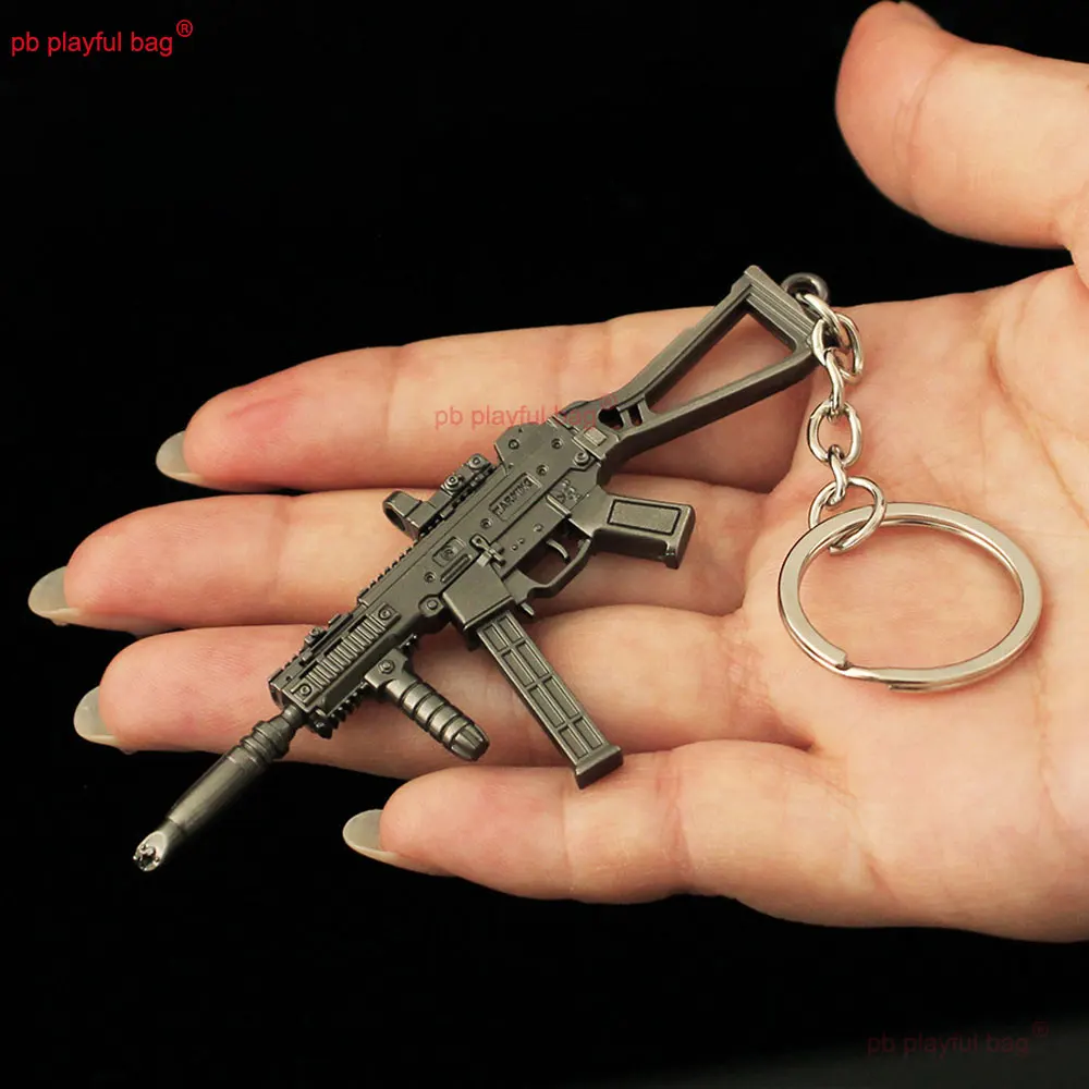 Porte-clés modèle Mini pistolet 9cm, 141UMP45, bijoux CS, pendentif en métal, figurines d'action, décoration, jouet pour enfants, cadeau ZG126
