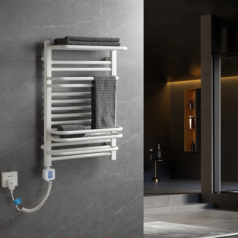 Electric towel rack, household bathroom bathroom, intelligent constant temperature heating and drying integrated storage