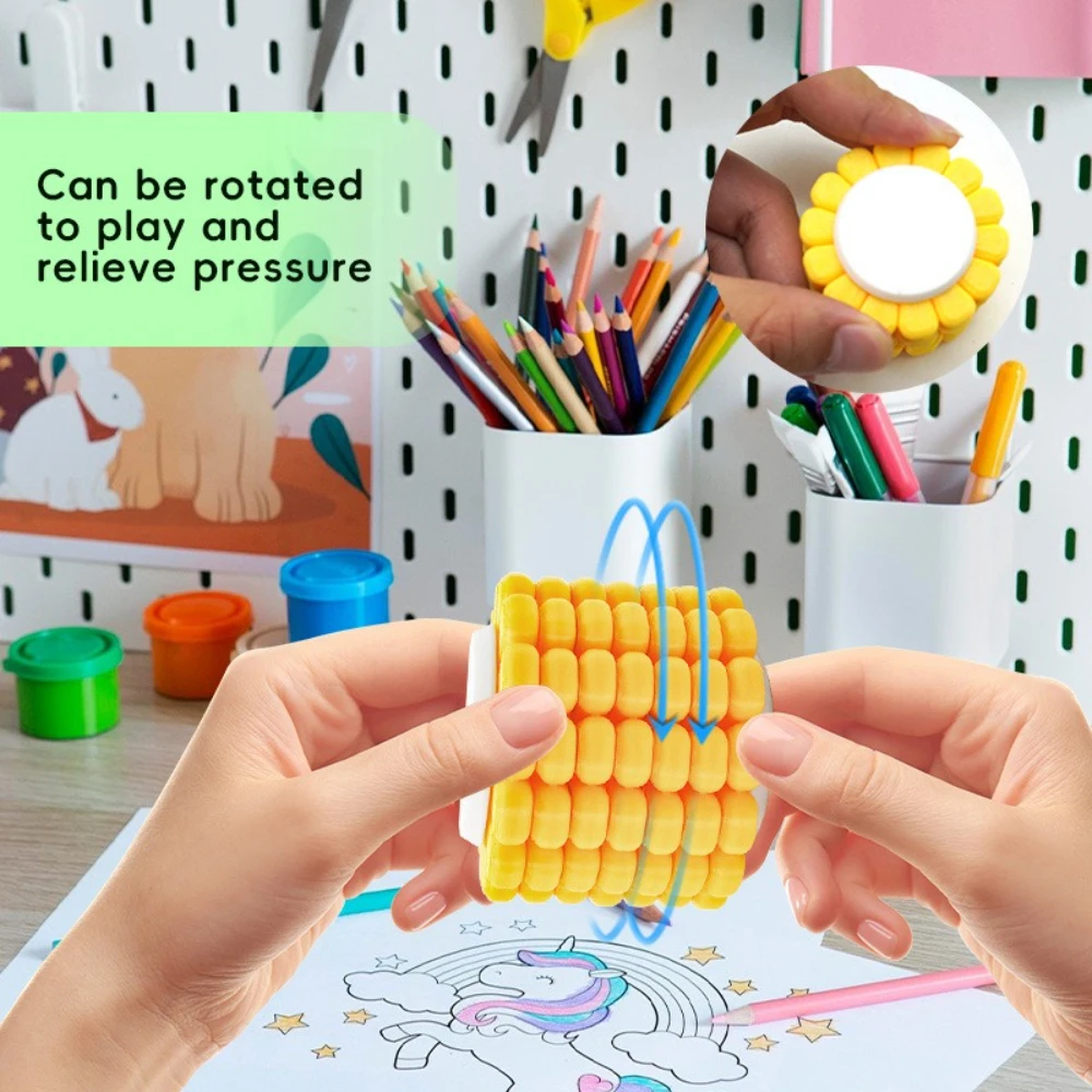 

Corn Twist Stress-relieving Toy Plastic Boring Little Toy Personalized Creative Desk Small Gift for Friends Family Teachers