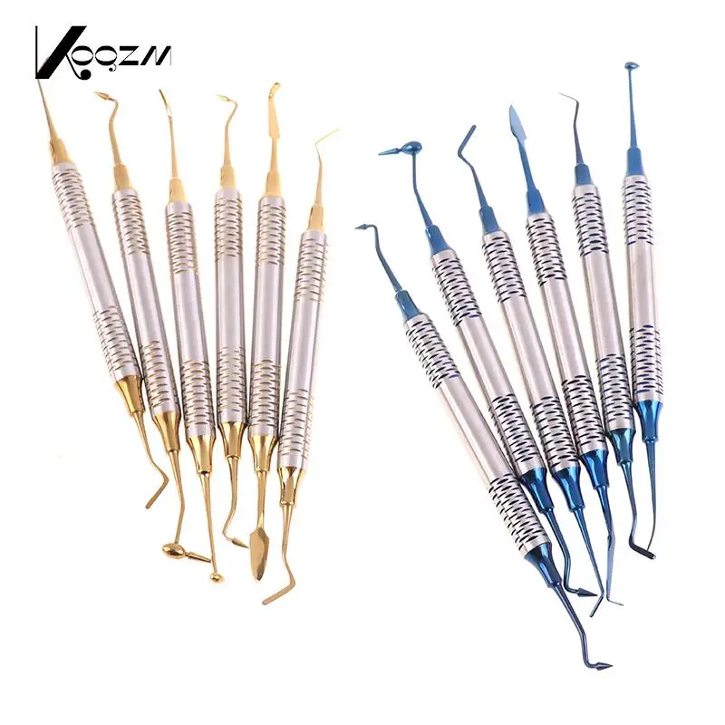 

6 шт., шпатель для полимерного наполнения, с титановым покрытием