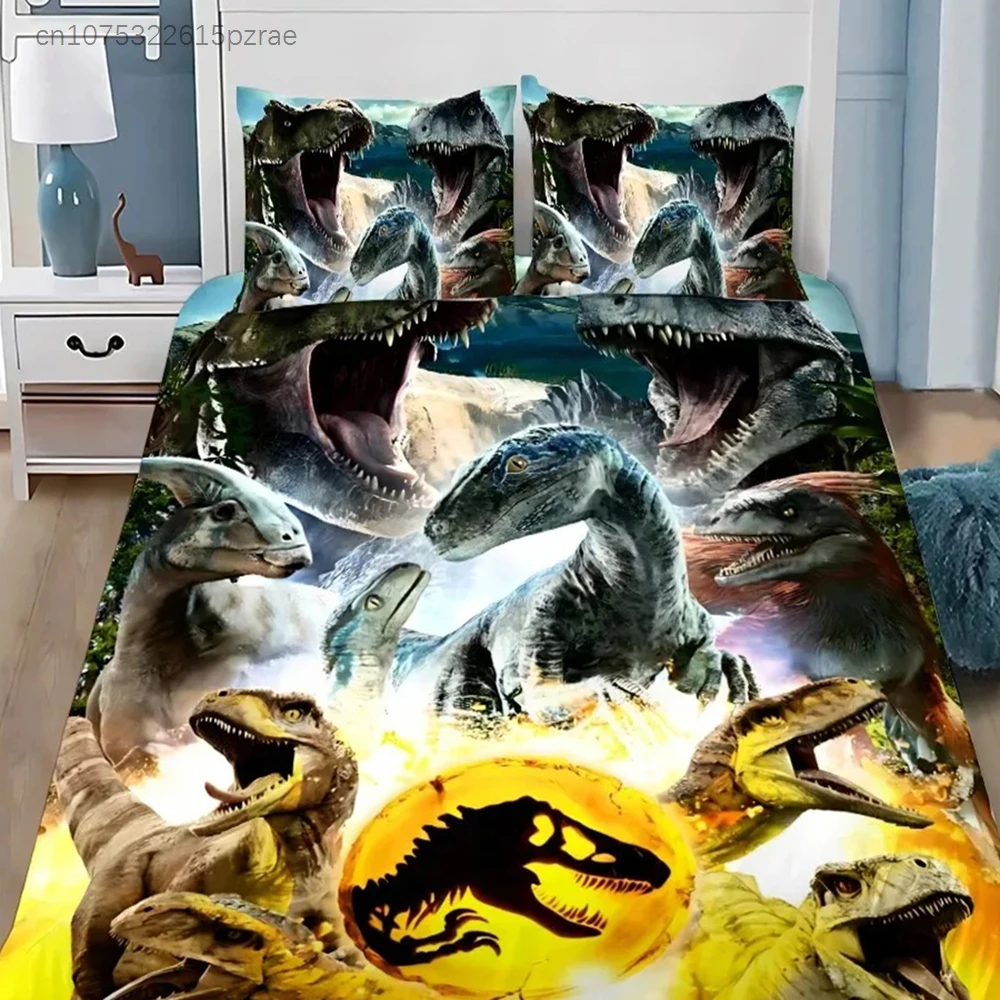 Jurassic Dinosaur Park World Bedding Set Bedroom Soft Modern Bedspreads Comefortable Duvet Cover Quilt Cover And Pillowcase