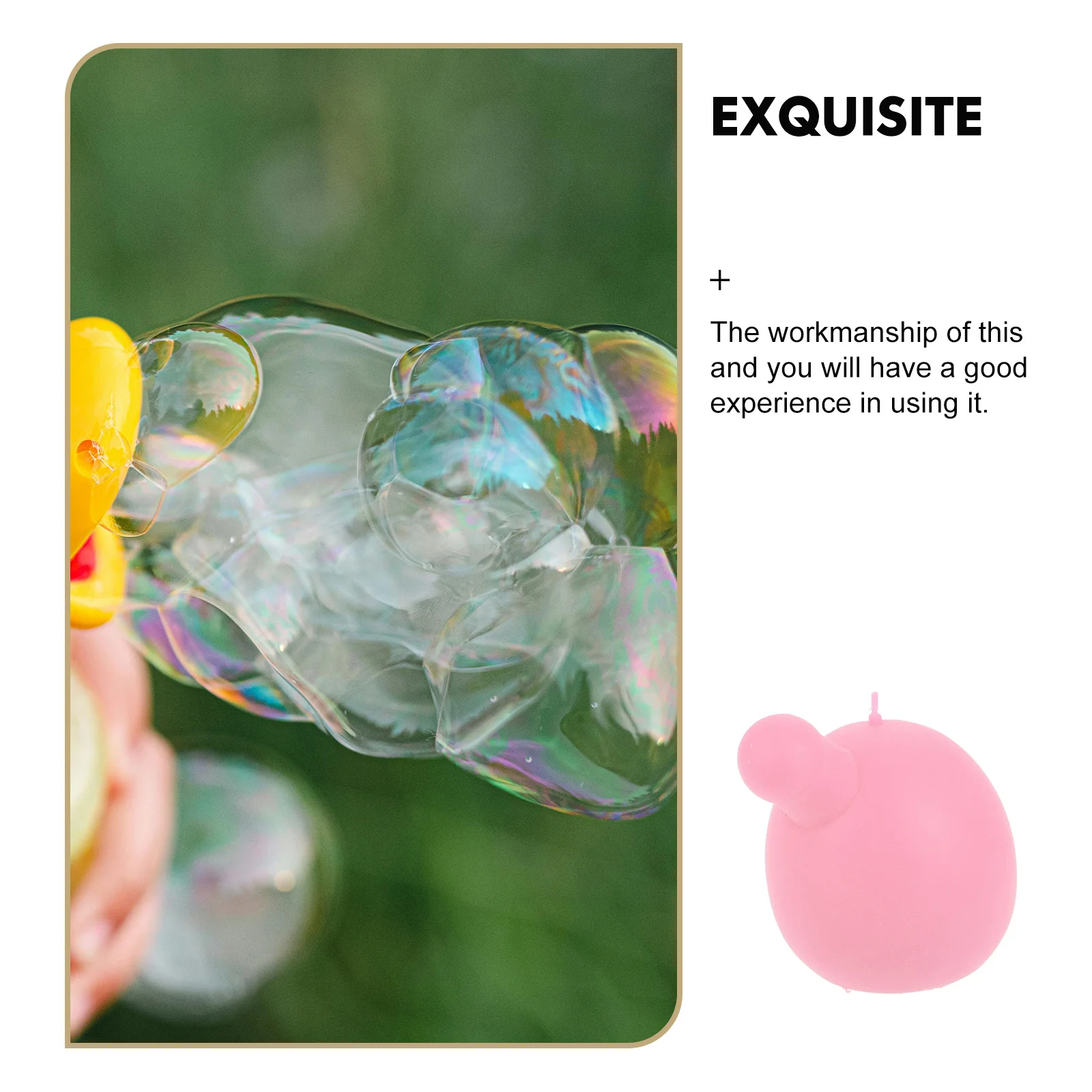 Bubble Blowing Core Mini ของเล่น Push ซิลิโคนบอลบีบยางนุ่มเปลี่ยน Squeaker สําหรับสุนัข