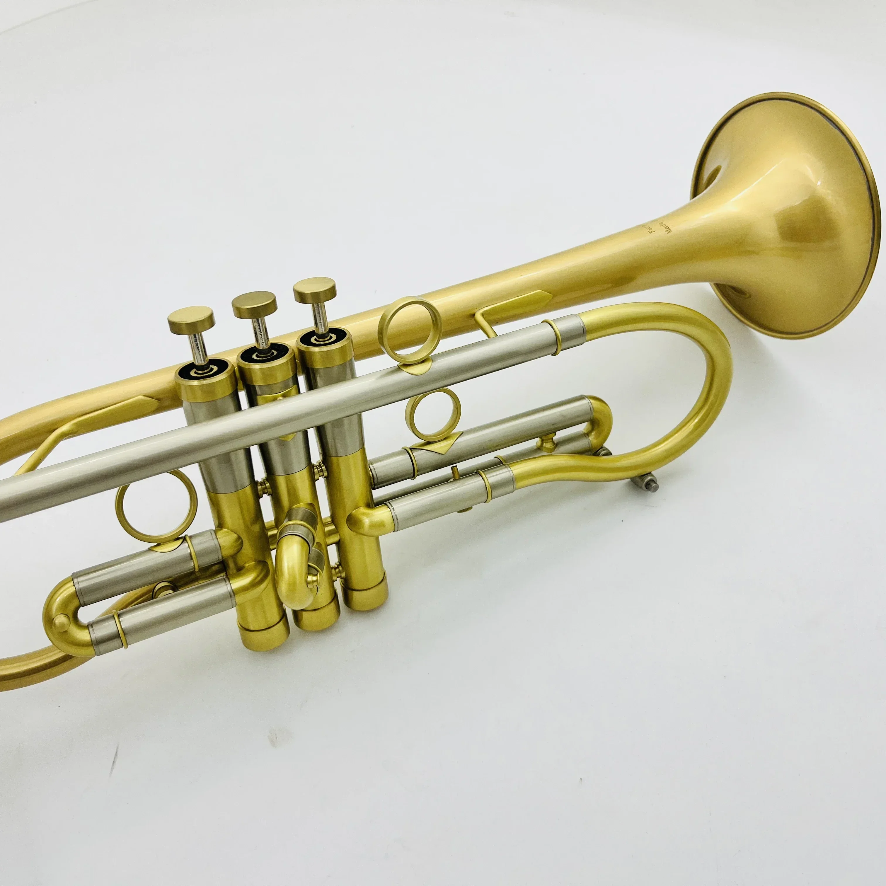 Bb Trumpet Advanced Gold Copper Material Brass Instruments With Case Mouthpiece Free Custom Logo