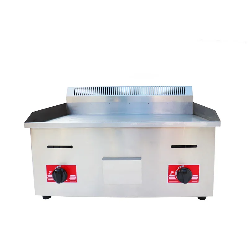 High Quality Hot Sale Stainless Steel Counter Top Gas Grill Griddle Hamburger Cooker Machine For Sale