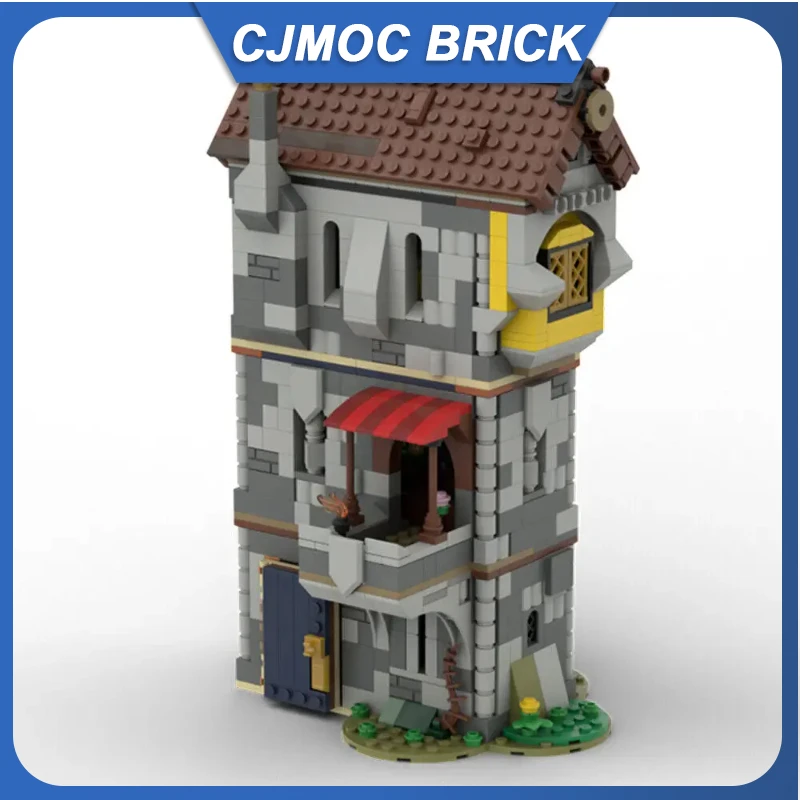 969 Pieces MOC UCS Medieval House with Detailed Interior Modular Building Block Alternate Build 1x31120 MOC-156479