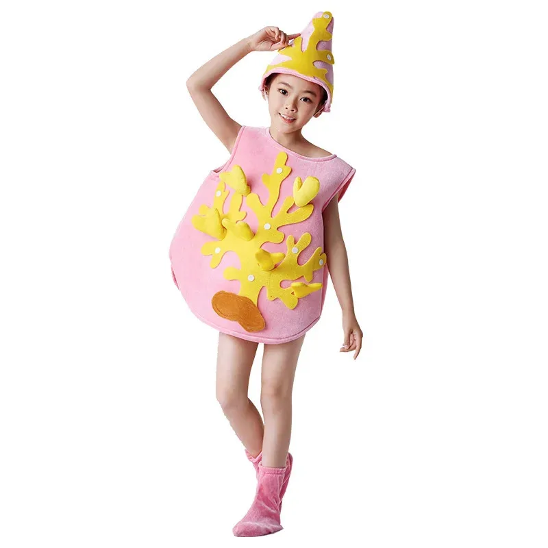 Baby AdultHalloween Easter Carnival Cosplay Costume Children's Marine Animal Stereoscopic Clownfish Coral Starfish Whale Cosplay