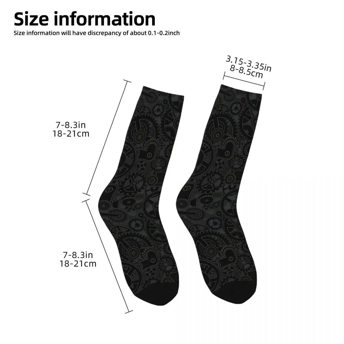 Dos homens Engraçado Mountain Bike Sock, Mountain Bike Montanhas, Trilhas Downhill, MTB, Feliz Padrão Respirável Impresso, Meninos Crew Sock, Presente Sem Costura