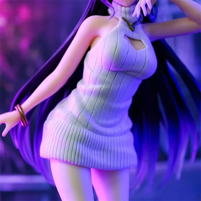 21cm Overlord Albedo Anime Figure Woolen Dress Albedo Action Figure Ainz Ooal Gown Figurine PVC Model Toys Doll Adult Collection image 4
