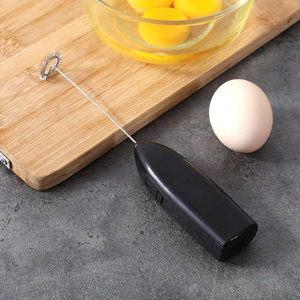 Pengocok telur listrik Stainless Steel, peralatan dapur pencampur susu 2-6 pak