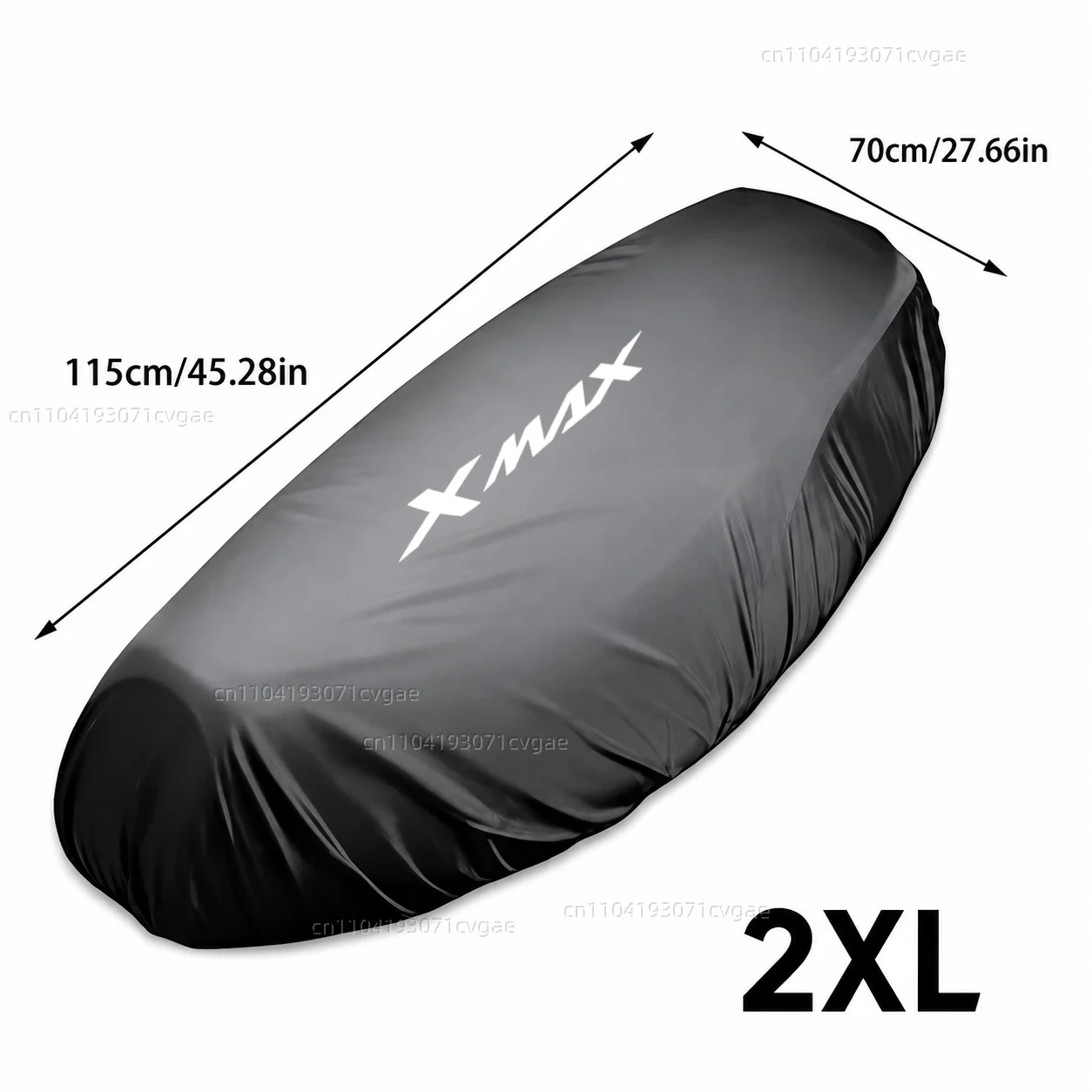 Für YAMAHA XMAX300 XMAX400 XMAX X-MAX XMAX 125 XMAX250 XMAX 300 400 Motorrad Regen-Sitzbezug Wasserdichter Sattelbezug Schwarz 210 – Detail 7