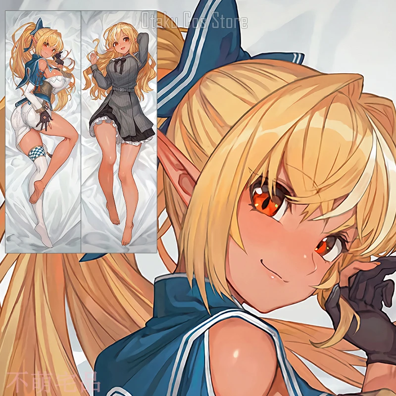 

Anime Hololive VTuber Shiranui Flare Cosplay Dakimakura Hing Body Pillow Case Game Otaku Pillowcase Cushion Cover BMZP