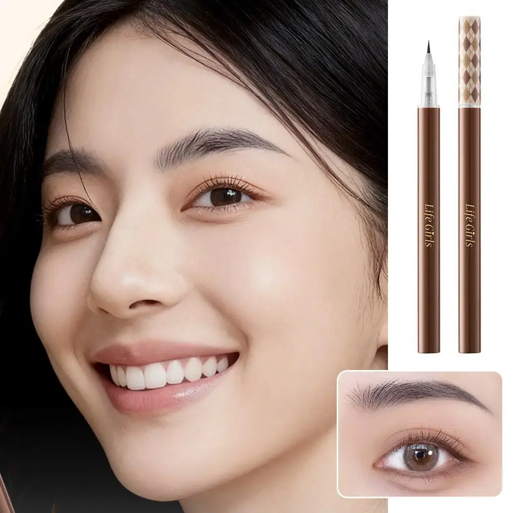 3 색 1pc 눈썹 펜 방수 팁 눈썹 펜 블랙 눈썹 문신 방수 펜 눈썹 액체 메이크업 연필 J5R8