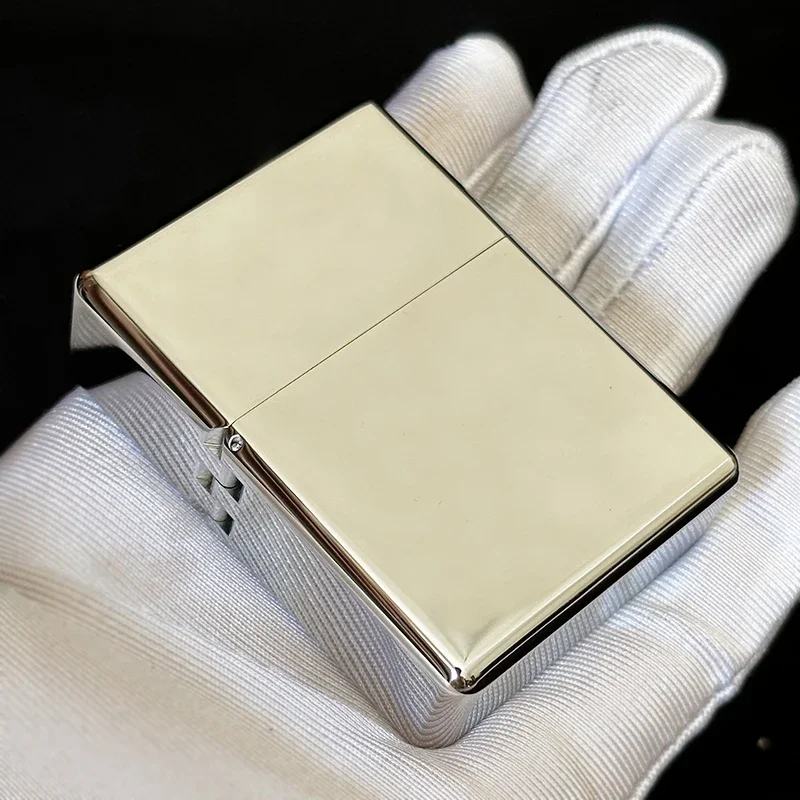 New ZORRO 912S Retro High End Heavy Armor Brass Titanium Windproof Kerosene Lighter 3/5 Hinge Metal Gasoline Lighter Men\'s Gift