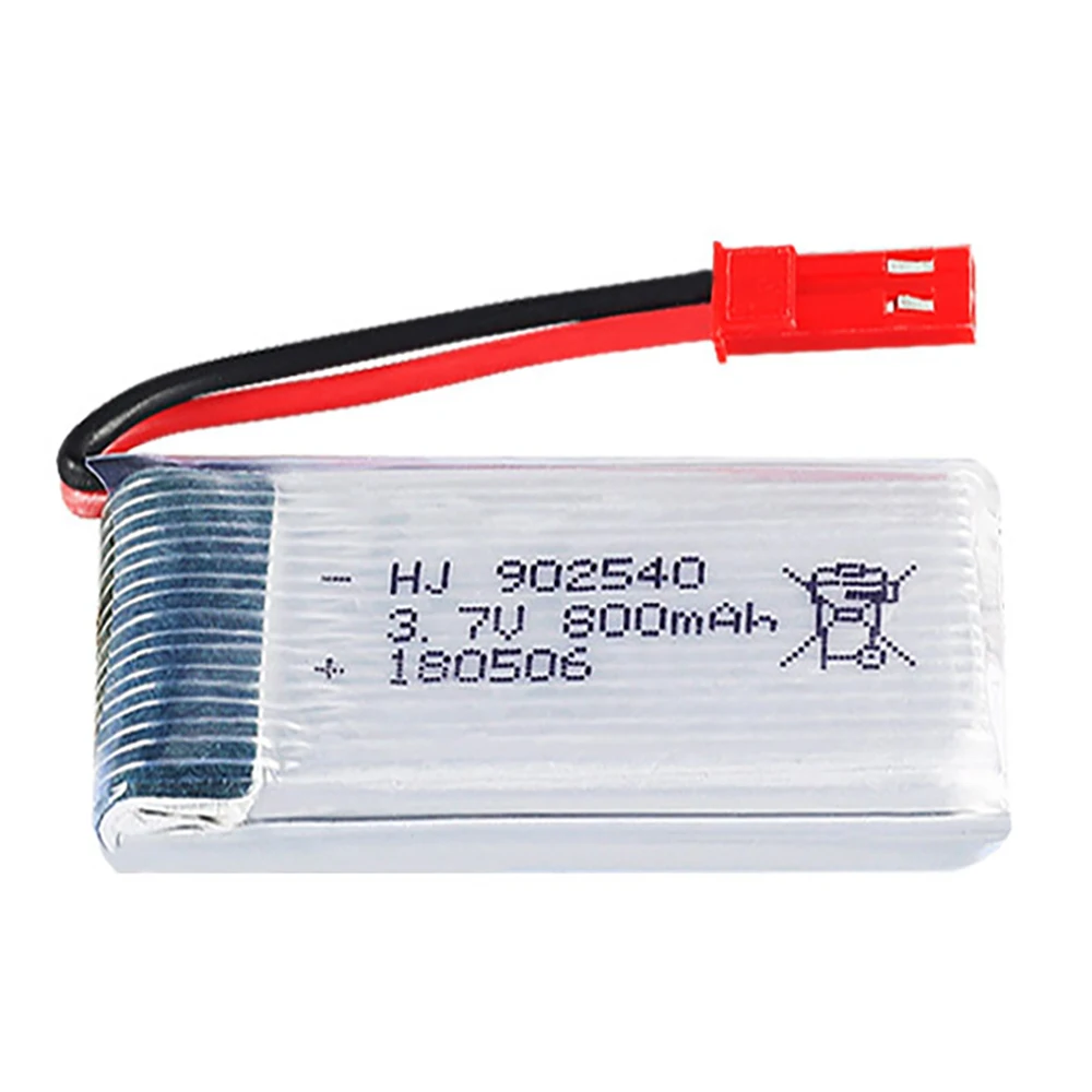 2szt/Lot 3.7V 800mAh902540 Bateria Lipo do MJXRC X400 X500 X800 HJ818 HJ819 X5 X5c CX-30 K60 M68 RC Quadcopter Drone Parts