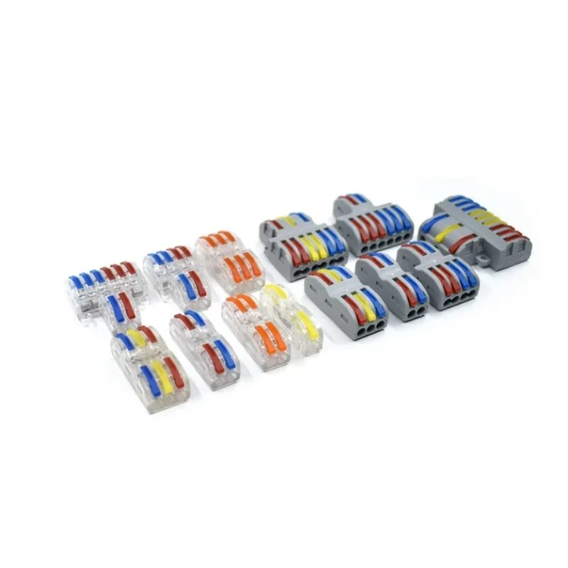 Mini Fast Wire Cable Conectores, condutor compacto, Universal Splicing Primavera, Fiação Conector, Push-in Bloco de terminais, 422, SPL-2/3