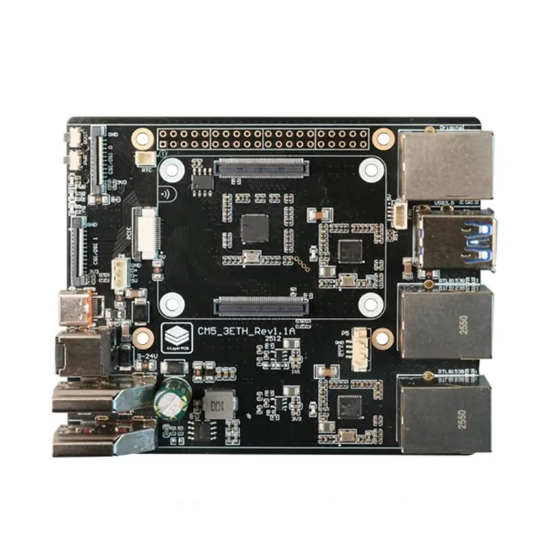 ¡bajada-de-precio-placa-de-expansion-3eth-para-raspberry-pi-cm5-3-puertos-gigabit-ethernet-usb30-9-24v-pcie-2a-40pin-gpio-puerto-dc-interfaz-pcie