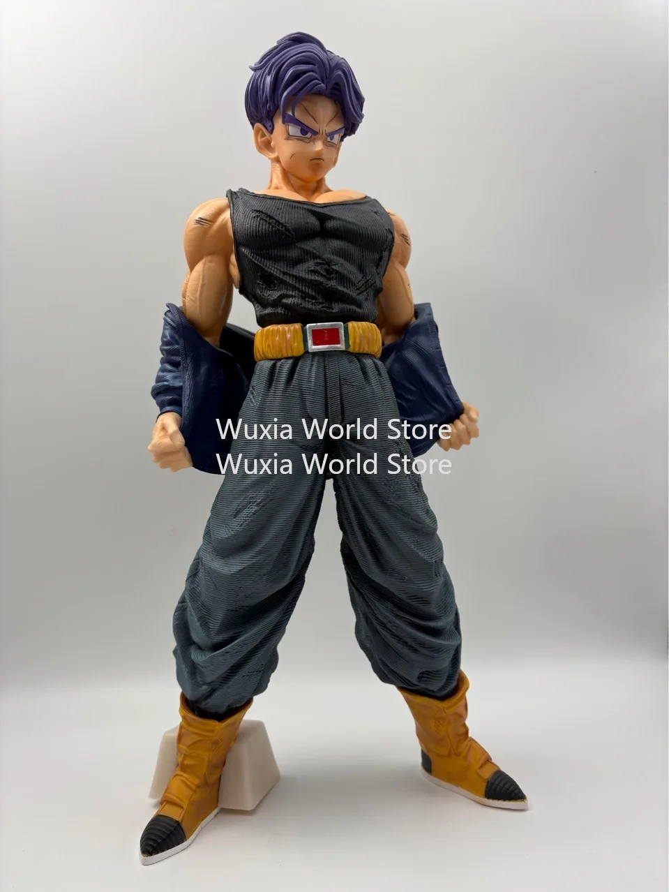 40 cm Torankusu-Figur DRAGON BALL Saiyajin Lila und gelbe Haare Anime-Figur Desktop-Ornament Dekoration Beste Geschenke für Kinder