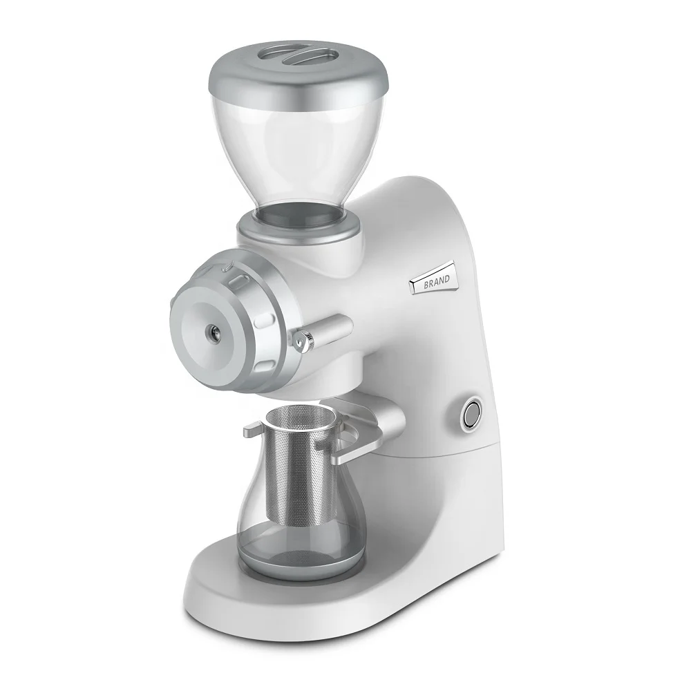 

Die-cast Coffee Bean Burr Grinder Machine Automatic Burr Electric Grinder Aluminum Espresso Grinder With 75mm Large Burr Mill