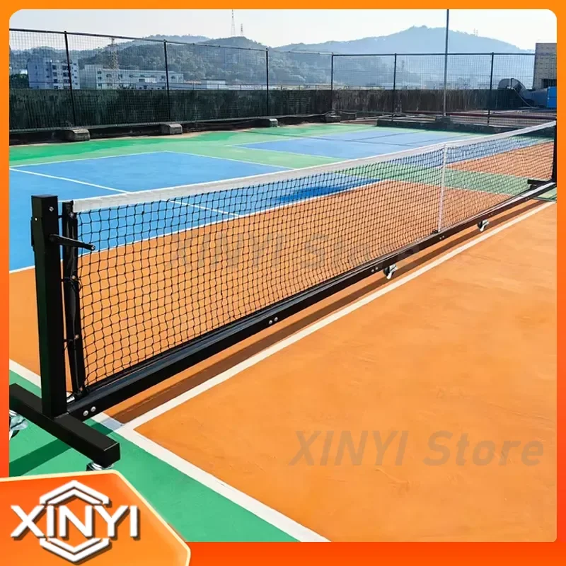 for Heavy Duty Tournament Grade Pickleball Net Portable with Wheels Easy Mobility Indoor Court Regulation Height