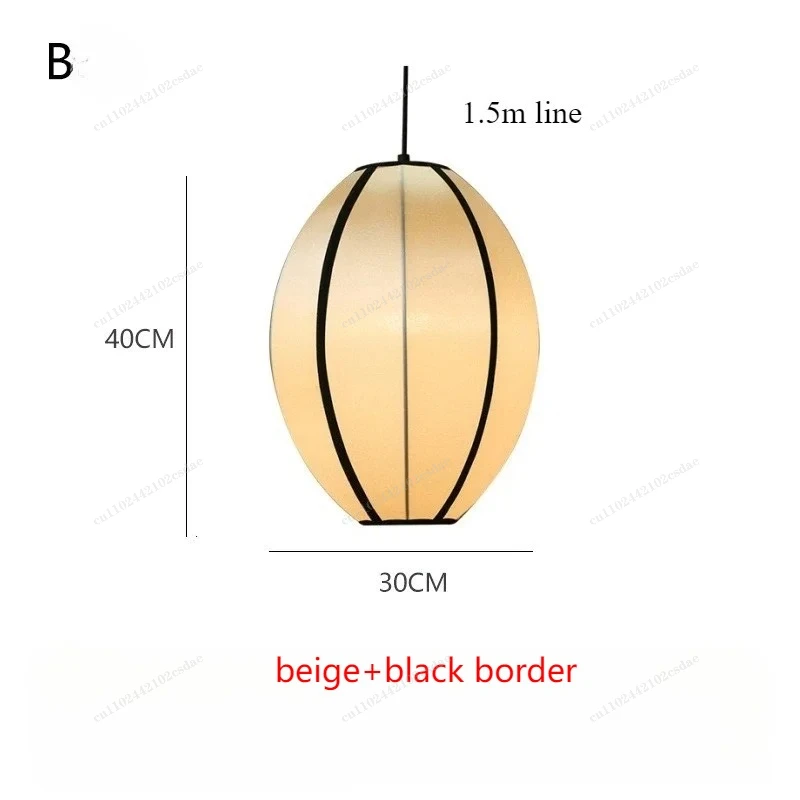 Japanse stijl middeleeuwse kroonluchter woonkamer huisdecoratie slaapkamer lantaarn zijden Zen hanglamp