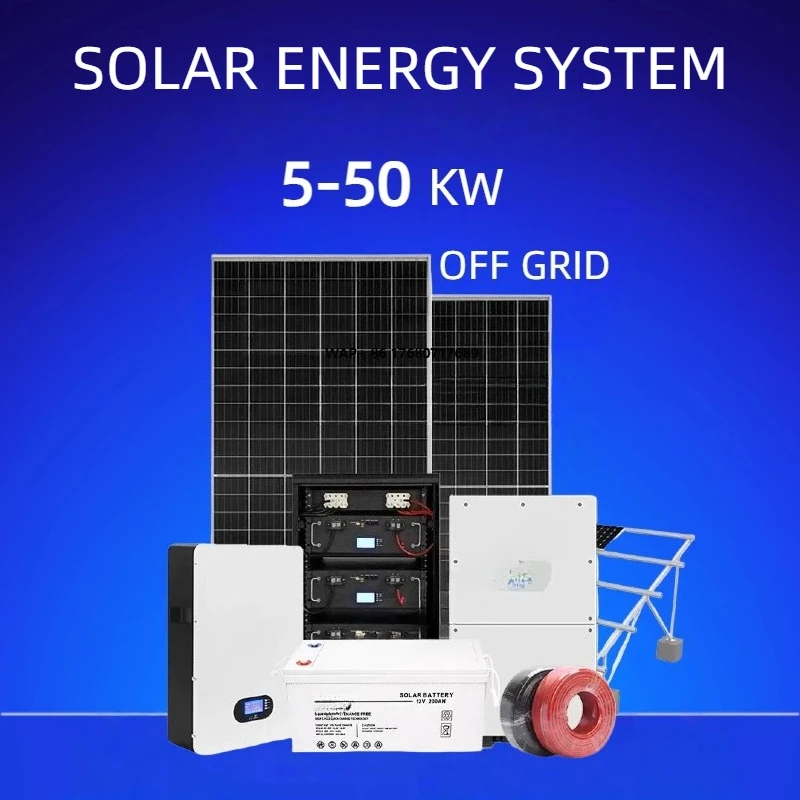 Photovoltaic Energy Storage System 5Kw 10Kw 20Kw 30kw 40kw 50kw Off Grid Home Solar Panels System Full Set