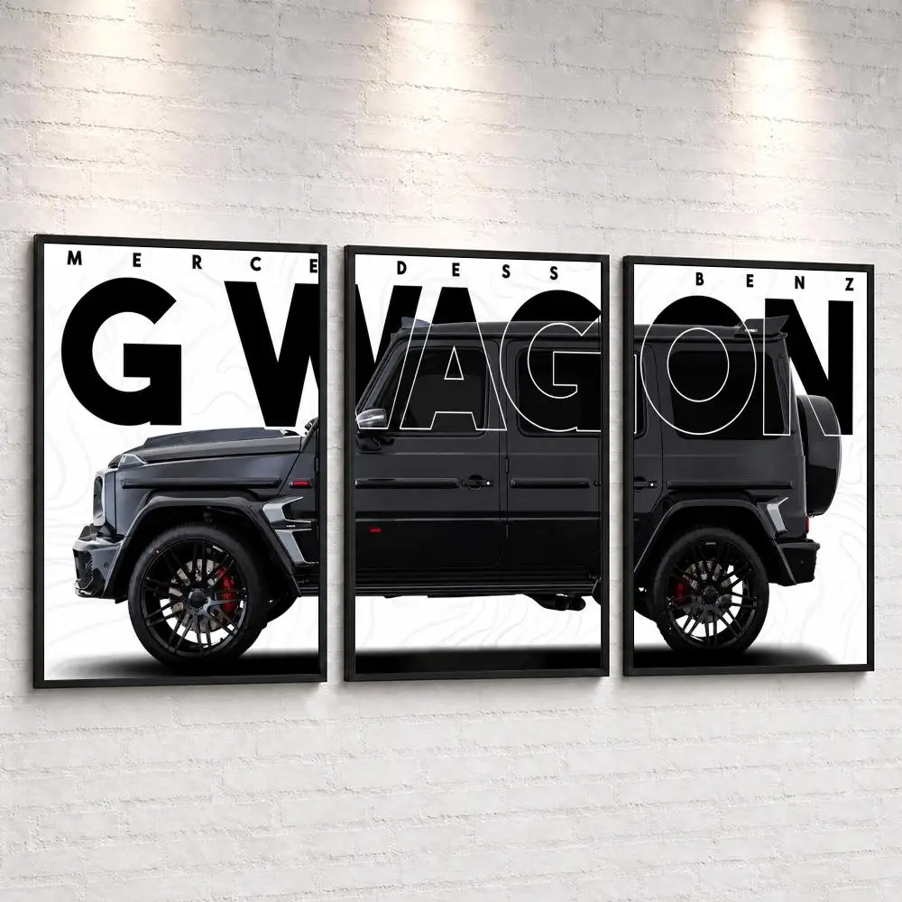 Luxury Performance SUV Painting Calligraphy Canvas Poster Set Wall Artwork Prints for Bedroom Living Room Home Decor Gift