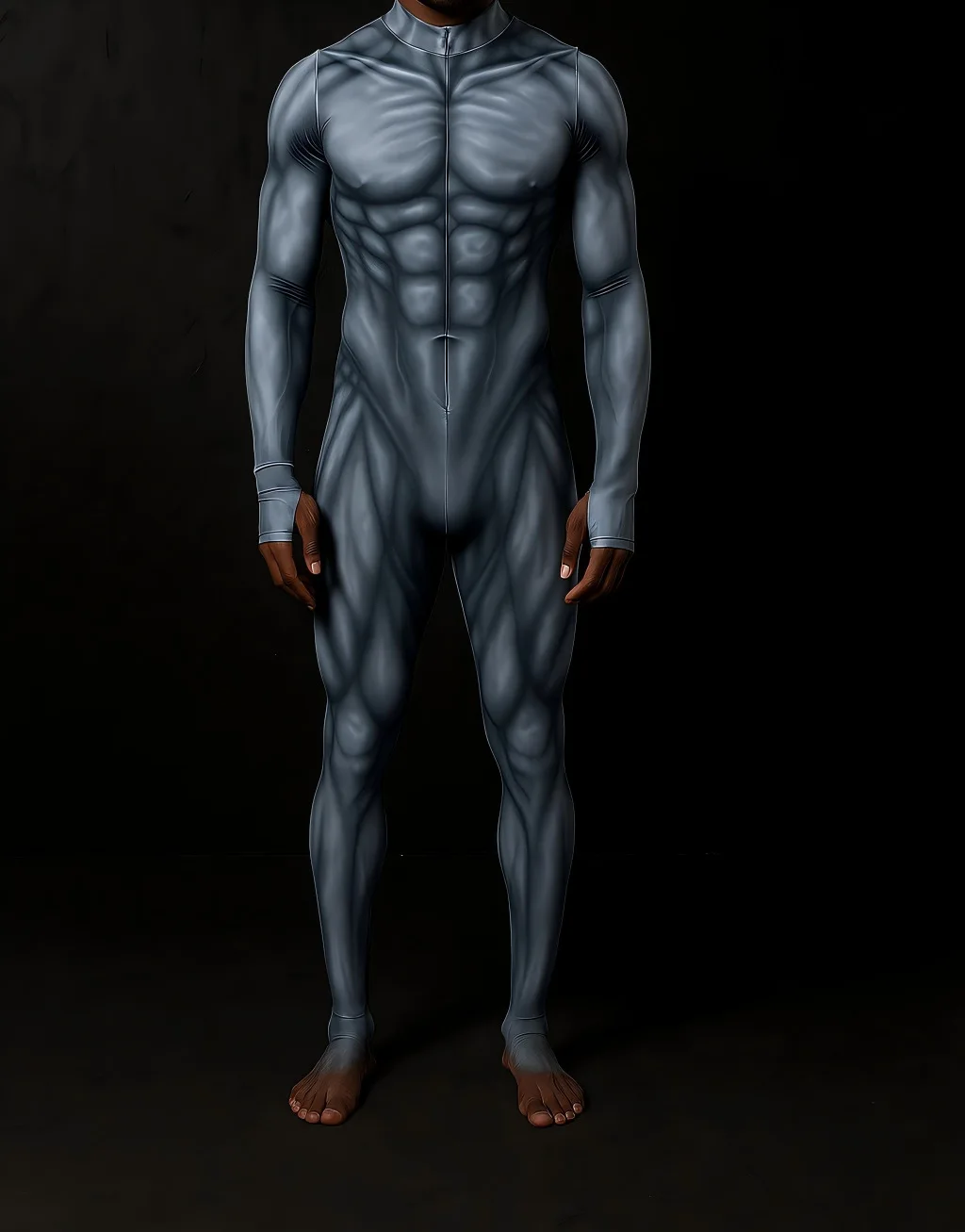 Herren Halloween Cyberpunk Jumpsuit 3D Digitaldruck Roboter Zentai Erwachsenen Cosplay Catsuit Bodysuit Karneval Rennrad Kostüm – Detail 20