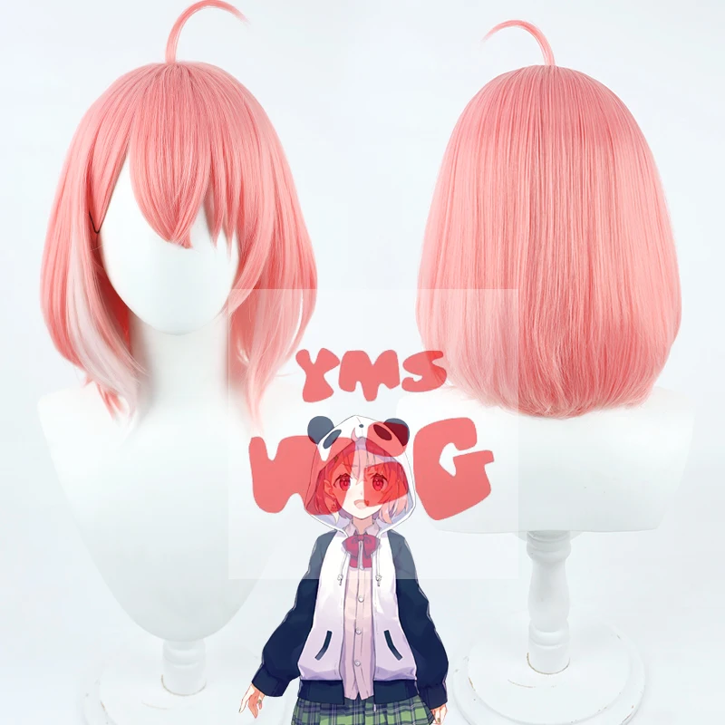 Hololive Vtuber Virtual Idol Nijisanji Gamers Sasaki Saku Cosplay Wig Heat Resistant Hair Halloween Role Play Party Wig