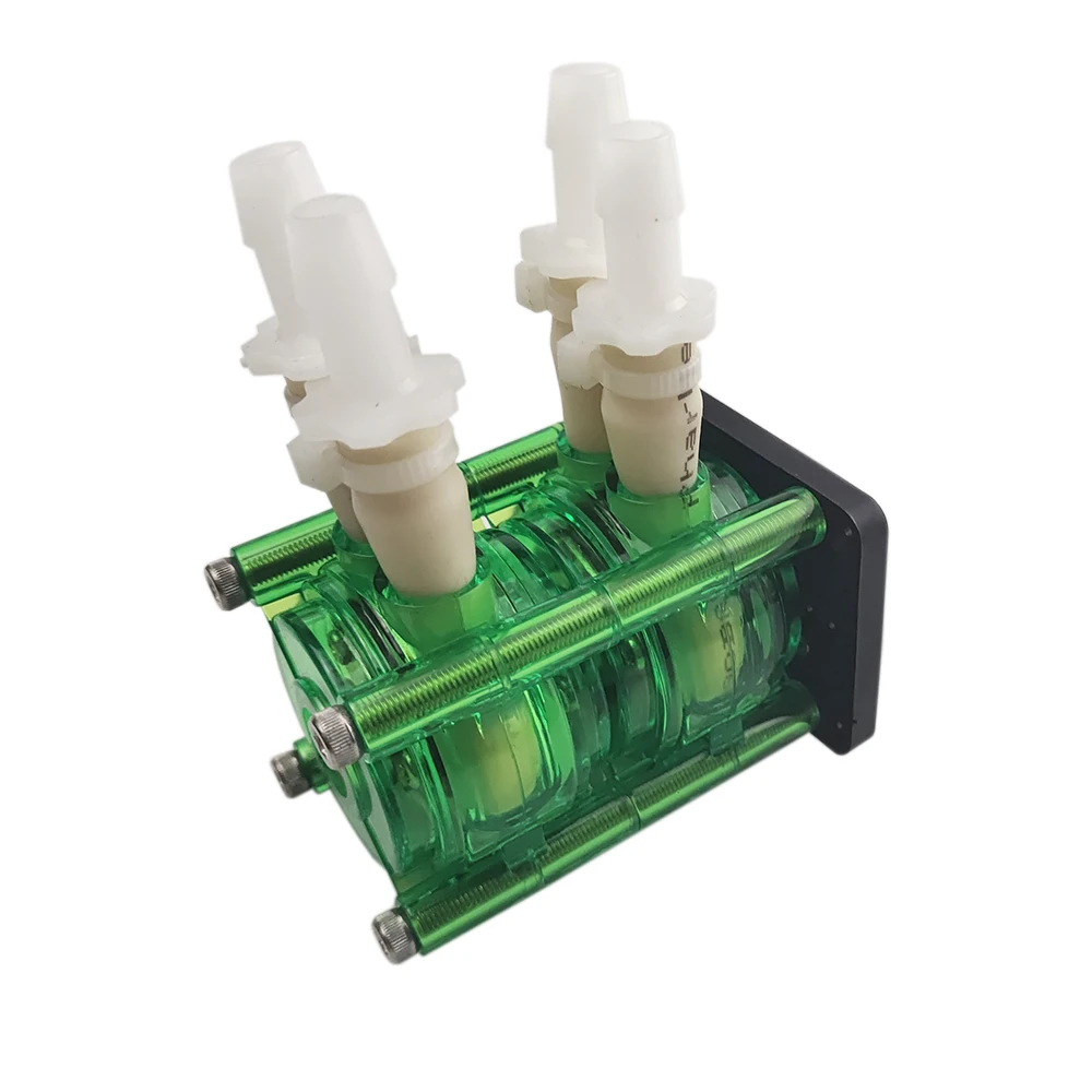 Peristaltic pump head for replacement dual