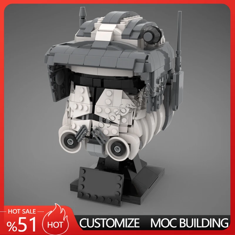 

773 шт., космический клонированный армейский шлем Bad Batch, командир Cody Movie, максимальная коллекция, головоломка на заказ, модель «сделай сам», детские игрушки на день рождения