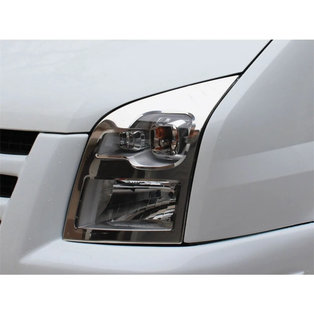 For Ford Transit Headlight Eyebrow Cover Frame 2006-2014 ABS Chrome Stainless Chrome High Quality Fully Compatible Professional