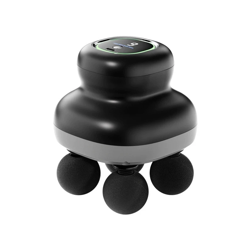 Alat Pijat Otot Profesional Pistol Fasia Genggam 4 Kepala Pemijat Tubuh Jaringan Dalam Elektrik Portabel untuk Pelepasan Myofascial