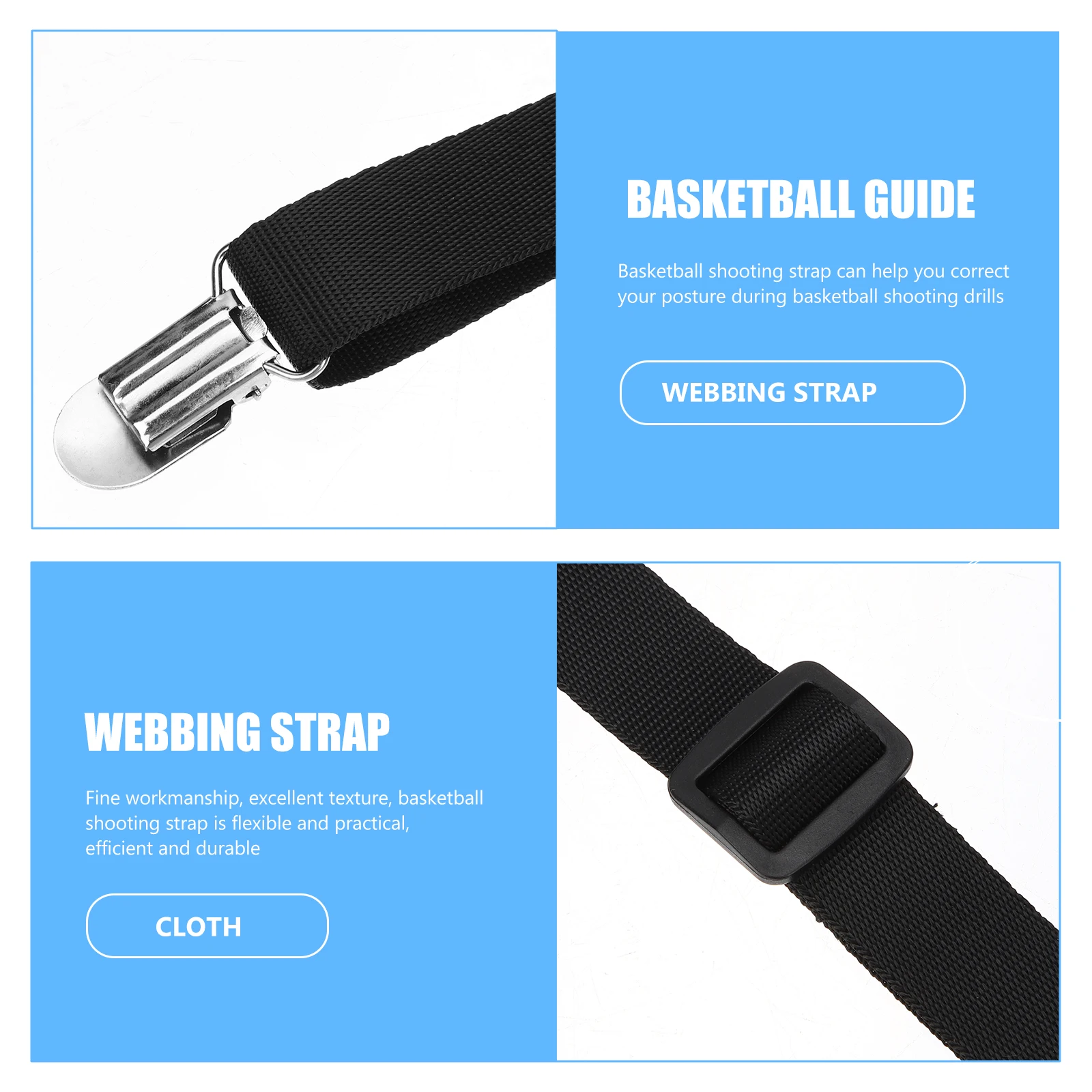 

Adjustable Basketball Shooting Strap Durable Training Aid For Kids Youth Shot Guide Improve Posture Accuracy Corrector