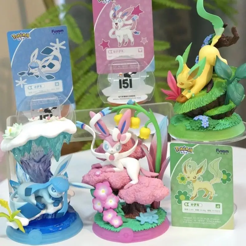 original-funism-blind-box-mystery-box-pokemon-eevee-evolution-kawaii-figure-desktop-ornament-custom-collection-toy-holiday-gifts