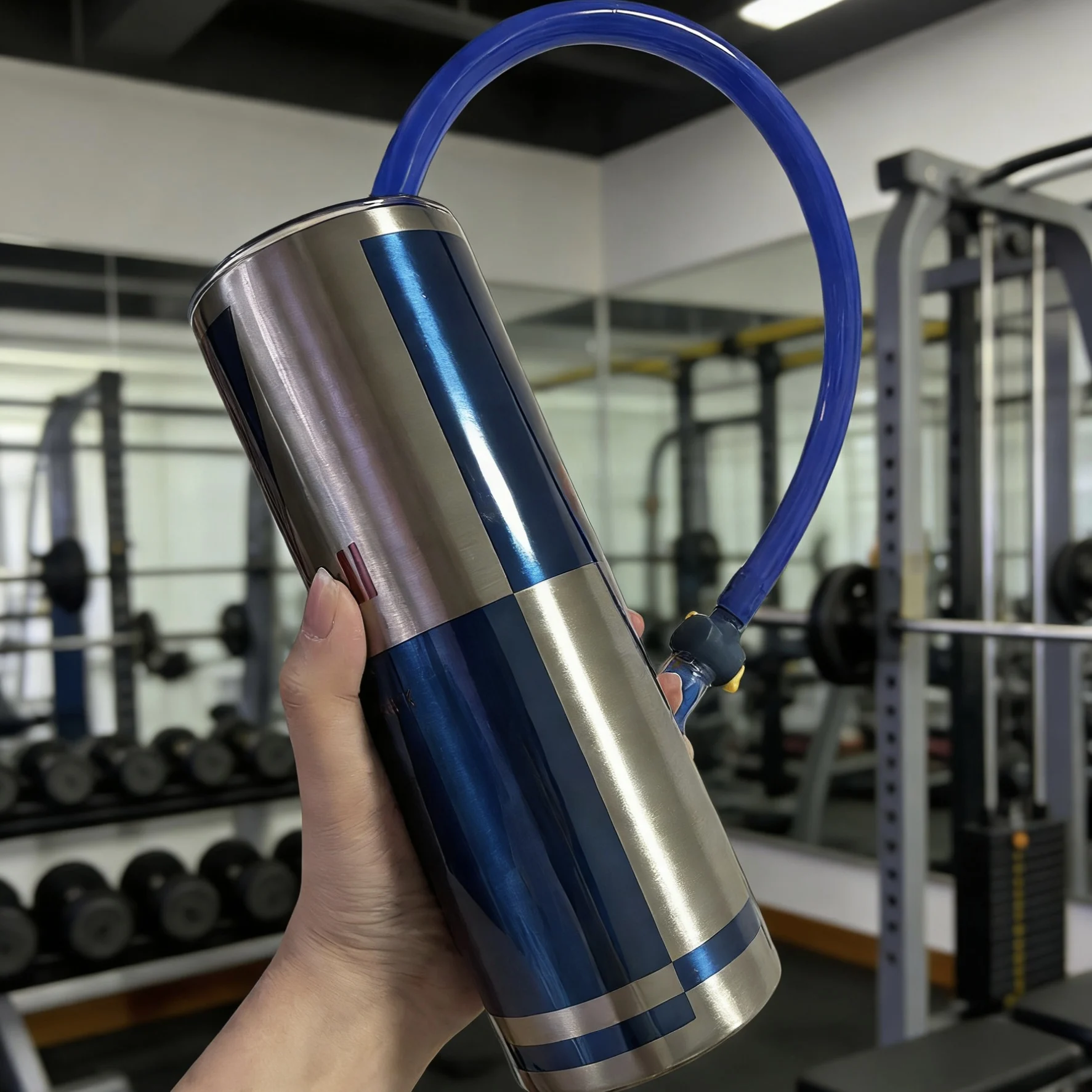 20oz Cold Insulation Cup Vacuum Flasks with Hose Thermos Straw Straight Cup 304 Stainless Steel Camping Climbing Termo Drinkware