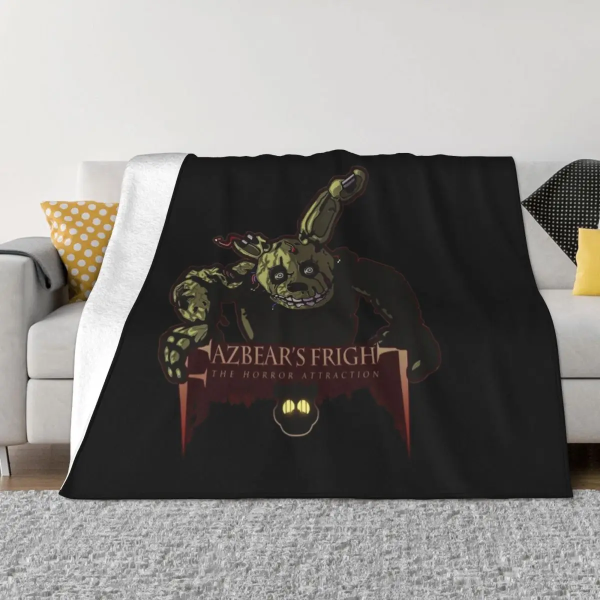 

Fazbear's Fright The Horror Attraction Classic T-Shirt Throw Blanket Fluffy Soft Blankets