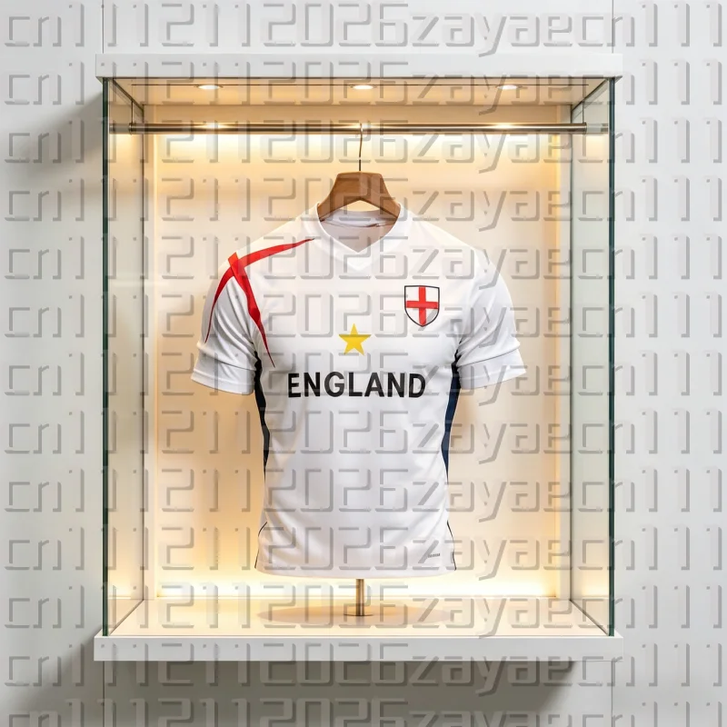 2026 Suruida Euro England Fußballtrikot für Erwachsene Atmungsaktives Schnelltrocknendes Fußballshirt Sportshirt für Herren Eltern-Kind-Kleidung