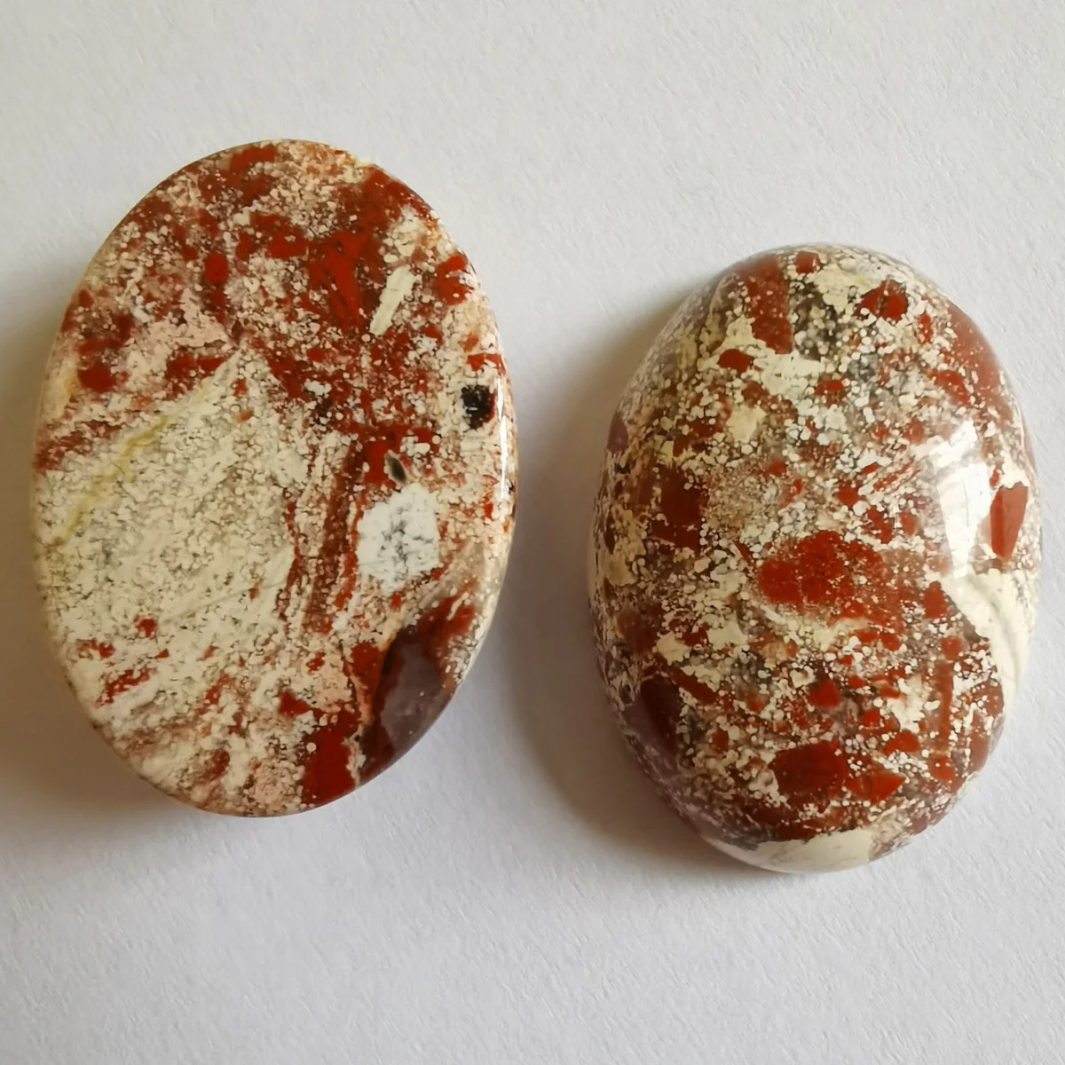 25x18MM Breciated Jasper Stone Oval Cabochon Jewelry For Woman Gift Making (2pcs/lot) H189