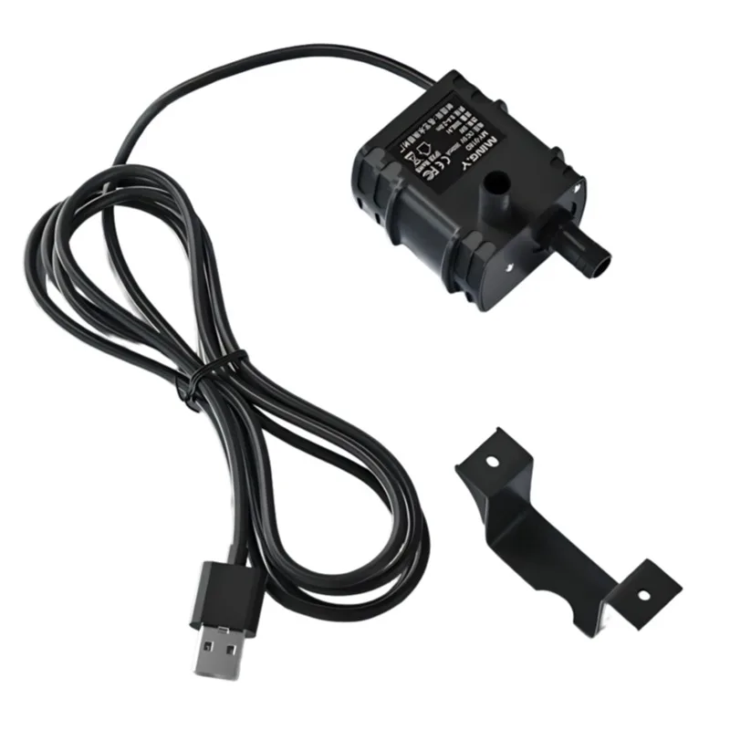 USB 5V 12V Brushless Submersible Water Pump, Micro Mini DC 5W Low Voltage Circulating Pump for PC Water Cooling DIY Aquarium