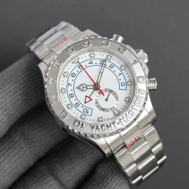 Anglang Diving GMT Sky Yacht Master Series Automatic Mechanical Sports Rex Men Luxury Diving Stainless Steel Watch Strap Luxury