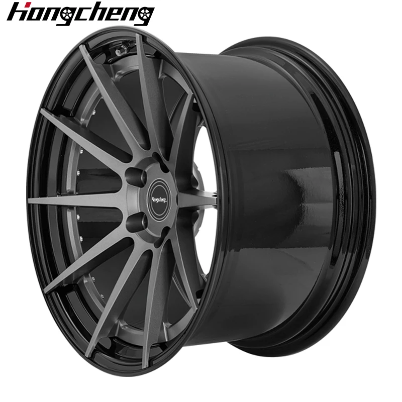 2026 New Custom Forged 2 Piece 17-28 Inch Passenger Car Wheels 5x112 5x114.3 Aluminum Alloy Aftermarket Rims