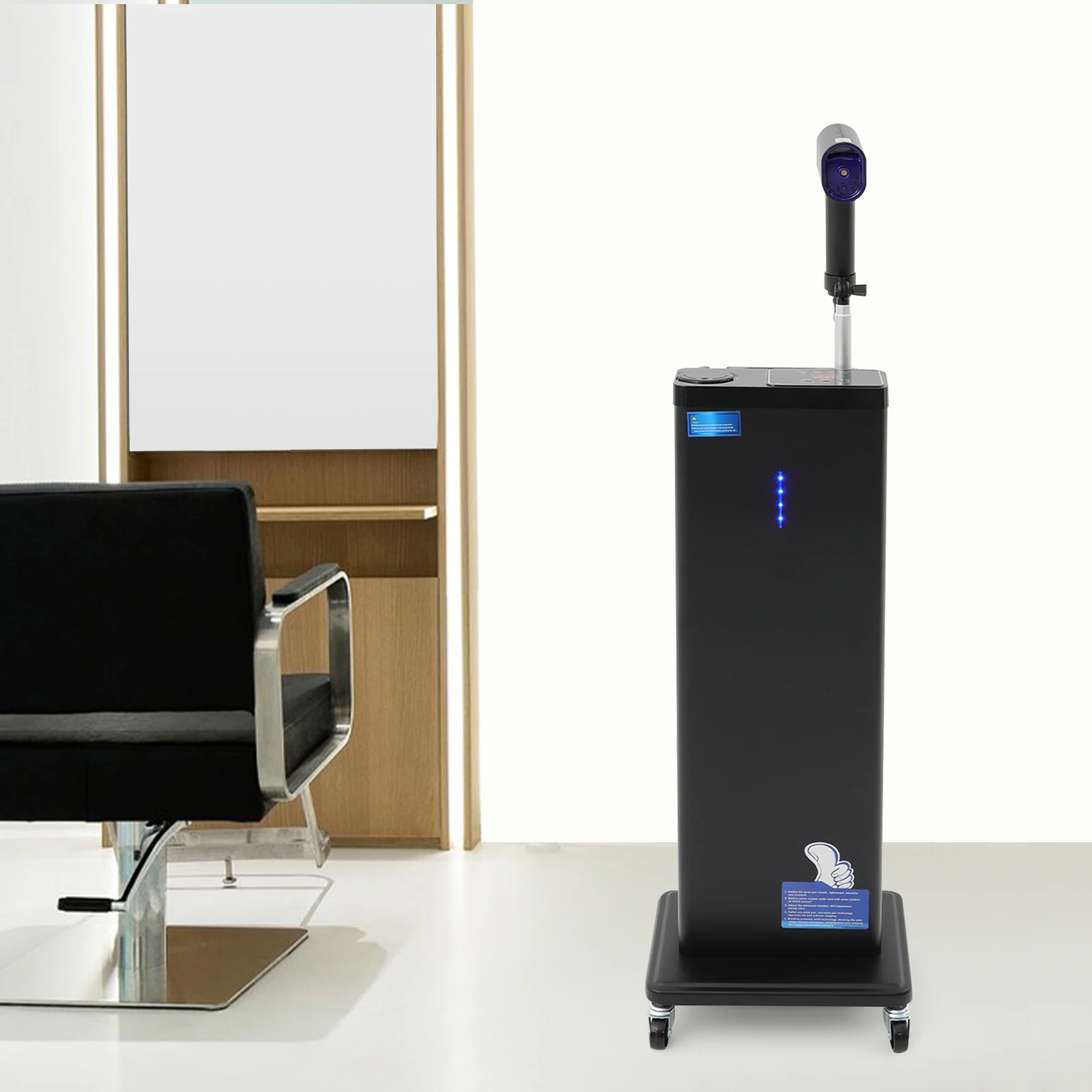 Nano-Nebel-Haardampfer, 9 verstellbare Nebeleinstellung, feines Erlebnis, hohe Flexibilität für die Reparatur trockenes, krauses, gefärbtes Haar