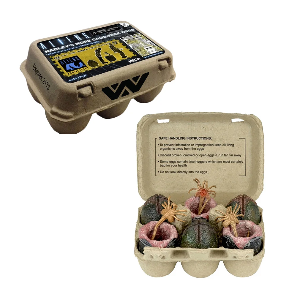 NECA Original Aliens 40th Anniversary Carton Of Eggs 6 Pack Collectible Accessory Set