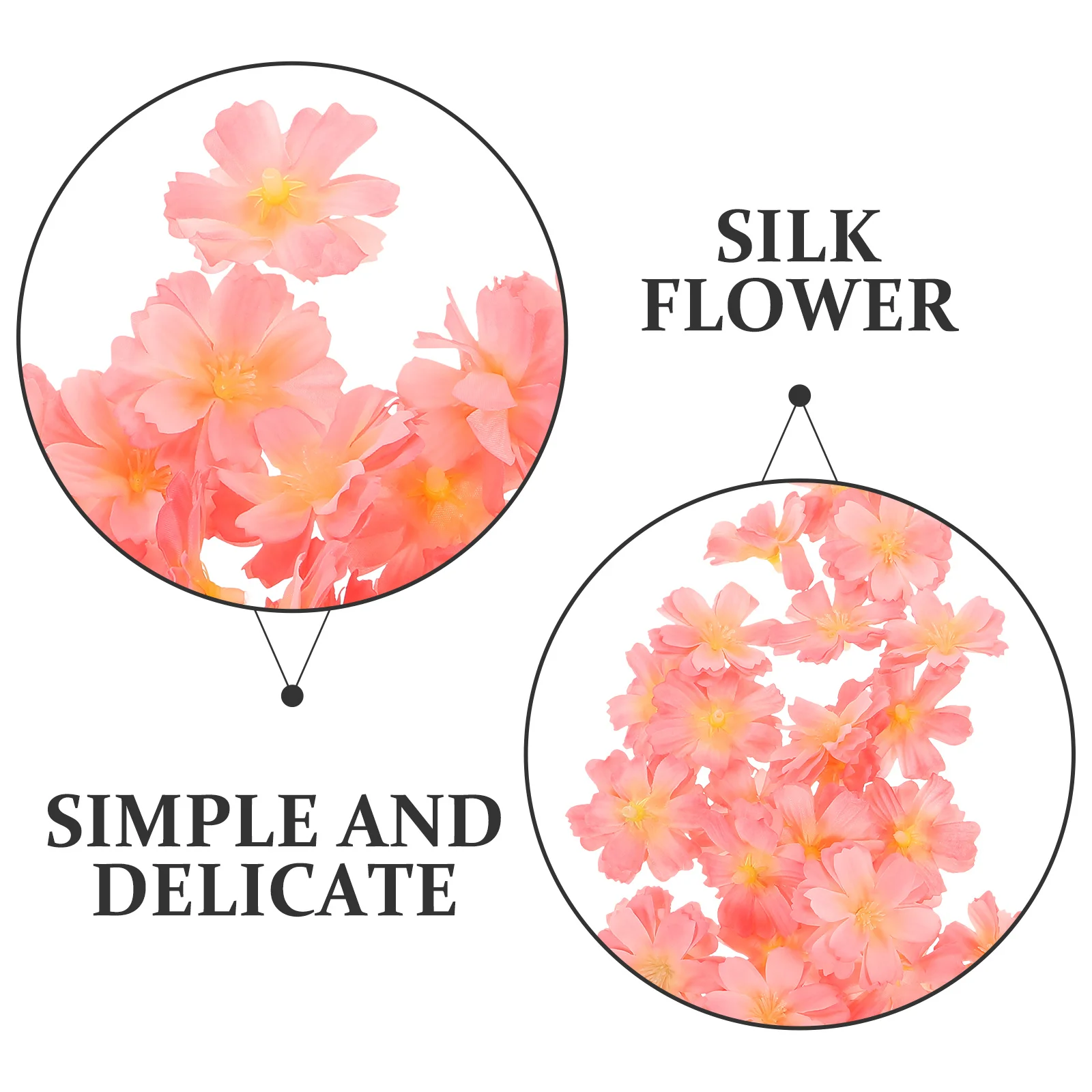 100 قطعة زهر البرقوق الاصطناعي زهرة رؤساء زهرة وهمية زخرفة للمنزل الزفاف الحرفية Diy بها بنفسك الزهور الزخرفية