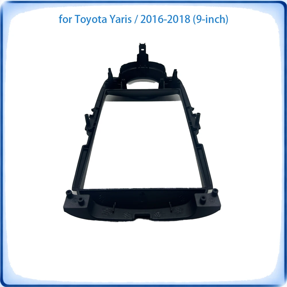 Car Radio Fascia Frame For Toyota Yaris 2016-2018 9 inch Stereo Panel Wiring Harness Power Cable