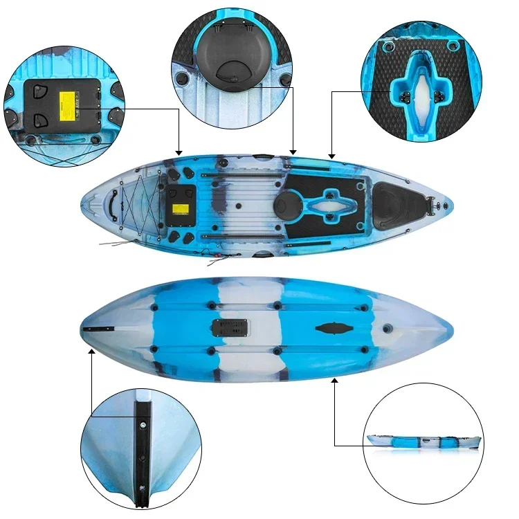 Professional Manufacture Cheap Professional Angler Section Fishing Kayak