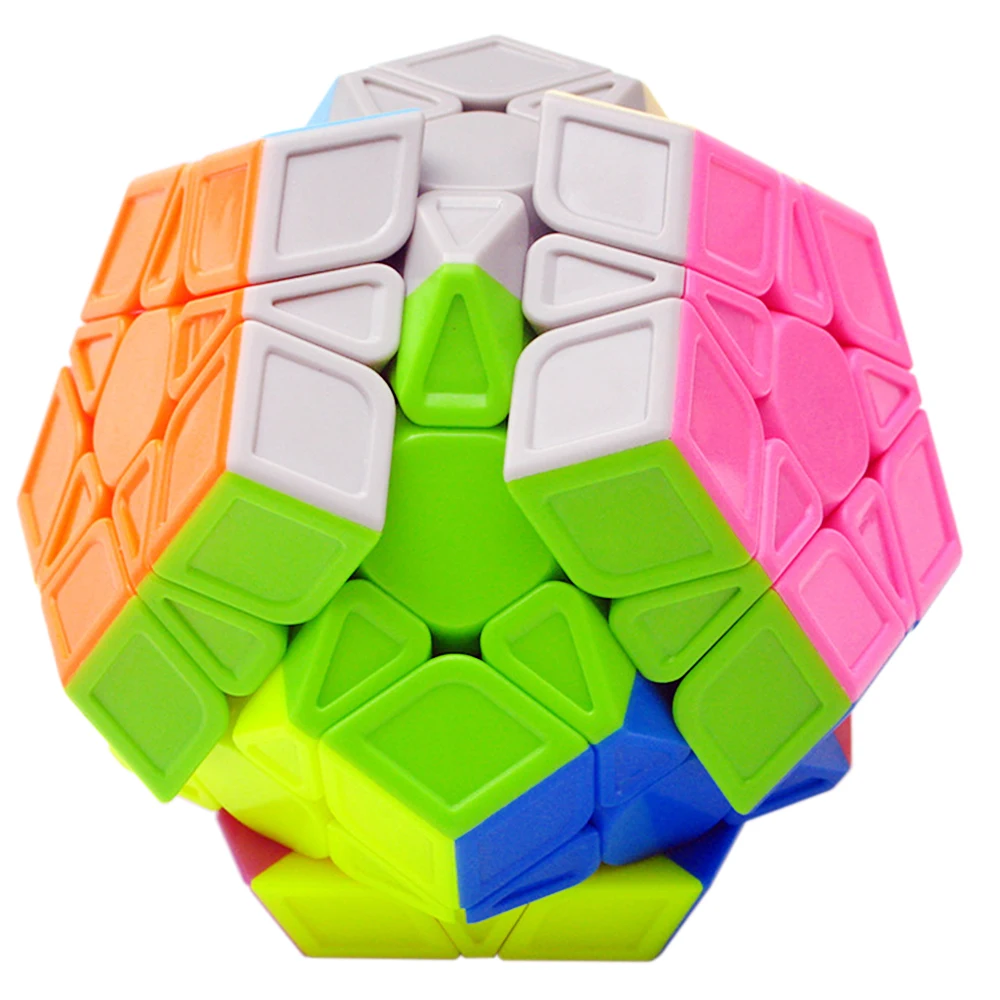 Qi Yi Magic Cube Bright Multicolored 3x3 Megaminx QiYi Megamix Quiyi Three Dimensional QiYl Gaminx Solid Color Boy Toy 9 Yrs Old